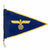 Original German WWII Navy Kriegsmarine Officer Vehicle Staff Car Fender Pennant Flag - 12.5" x 8" Original Items