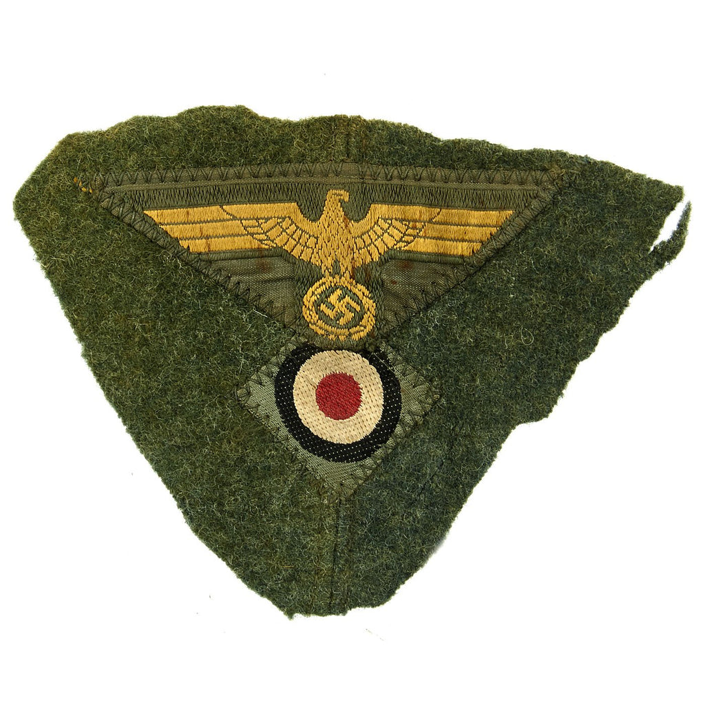 Original German WWII Kriegsmarine Coastal Artillery Cut Off M43 Cap Eagle and Cockade Original Items