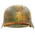 Original German WWII M40 Normandy Camouflage Trench Art Helmet - A Good German is a Dead One! Original Items