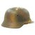 Original German WWII M40 Normandy Camouflage Trench Art Helmet - A Good German is a Dead One! Original Items