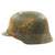 Original German WWII M40 Normandy Camouflage Trench Art Helmet - A Good German is a Dead One! Original Items