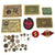 Original German WWII Bring Back Collection: Stick Pins, Tinnies, Insignia & Currency Original Items