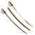 Original Set of Two U.S. Civil War M1860 Light Cavalry Sabers by Mansfield & Lamb dated 1864 - Relic Condition Original Items