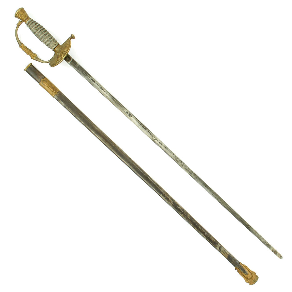 Original U.S. Civil War Era Army Officer's M1860 Dress Parade Sword with Scabbard Original Items