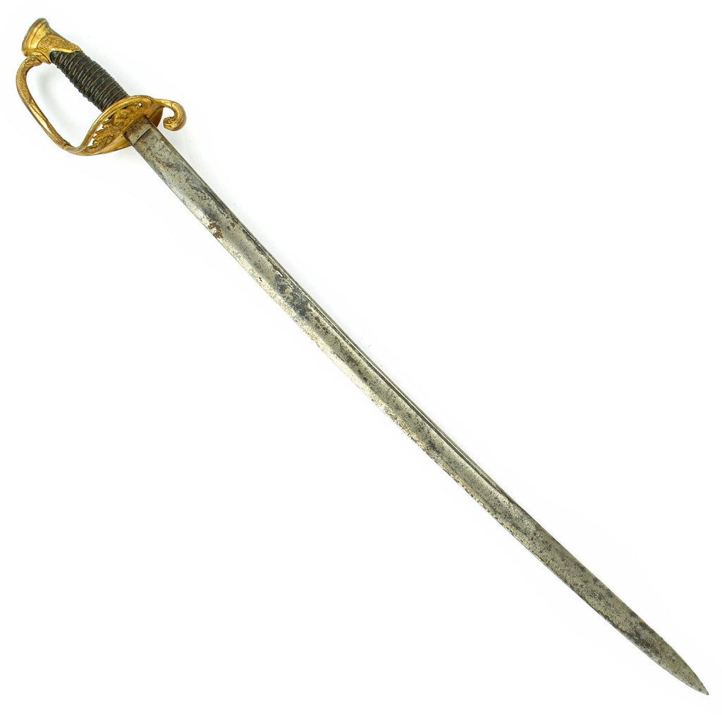 Original WWII Civil War Era Service Worn U.S. Navy Model 1852 Officer's Sword Original Items
