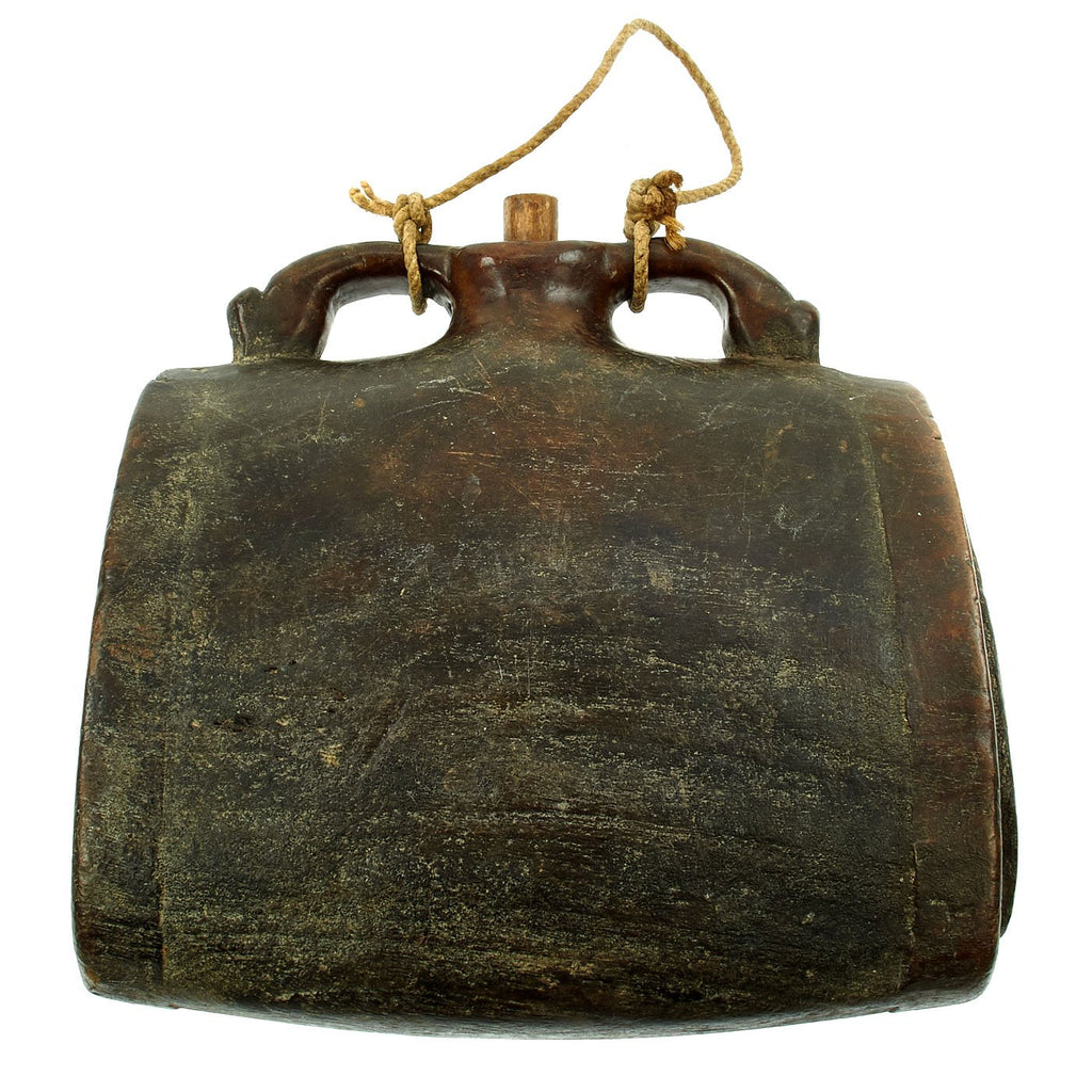 Original U.S. WWI Wooden Dog Canine Canteen Water Bottle Original Items