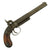 Original U.S. 19th Century E. Allen-Style Rifled Single Shot Percussion Pistol circa 1840 Original Items