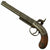 Original U.S. 19th Century E. Allen-Style Rifled Single Shot Percussion Pistol circa 1840 Original Items