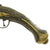 Original 19th Century Ottoman "Barbary Pirate" Silver and Brass Inlaid Flintlock Pistol - circa 1820 Original Items