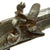 Original 19th Century Ottoman "Barbary Pirate" Silver and Brass Inlaid Flintlock Pistol - circa 1820 Original Items