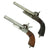 Original Brace of Belgian Pinfire Double Barrel Pistols with Mechanical Faults circa 1860 Original Items