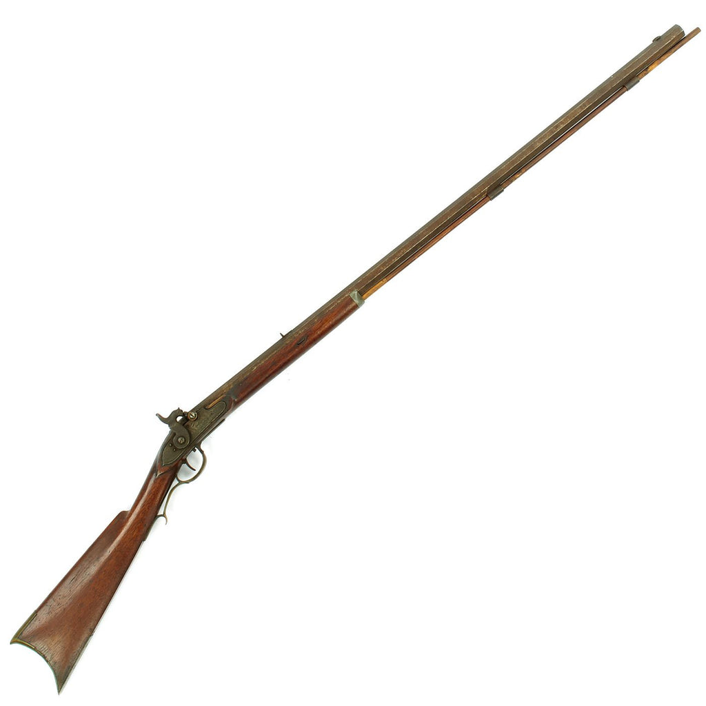 Original U.S. Pennsylvania Percussion Rifle by J. Hillegas with British Trade Lock - circa 1840 Original Items
