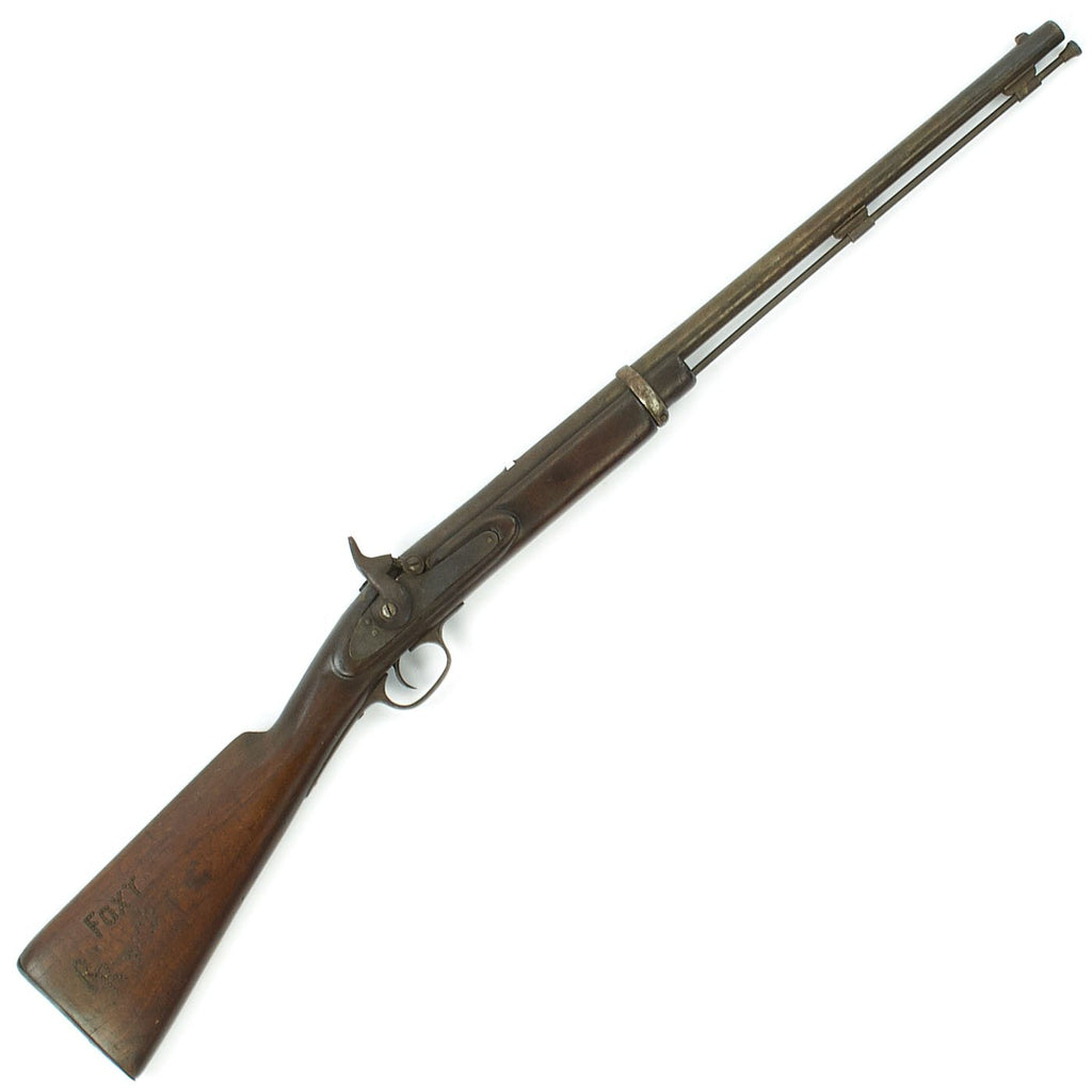 Original U.S. Civil War Era Enfield Type Percussion Musket Half-Stocked for Frontier Use c.1860 Original Items