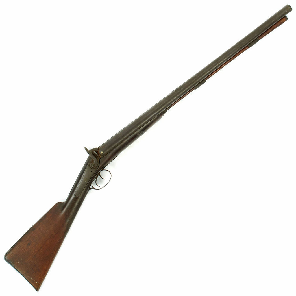 Original Early Victorian Double Barrel 10 bore Percussion Shotgun circa 1840 - 1850 Original Items