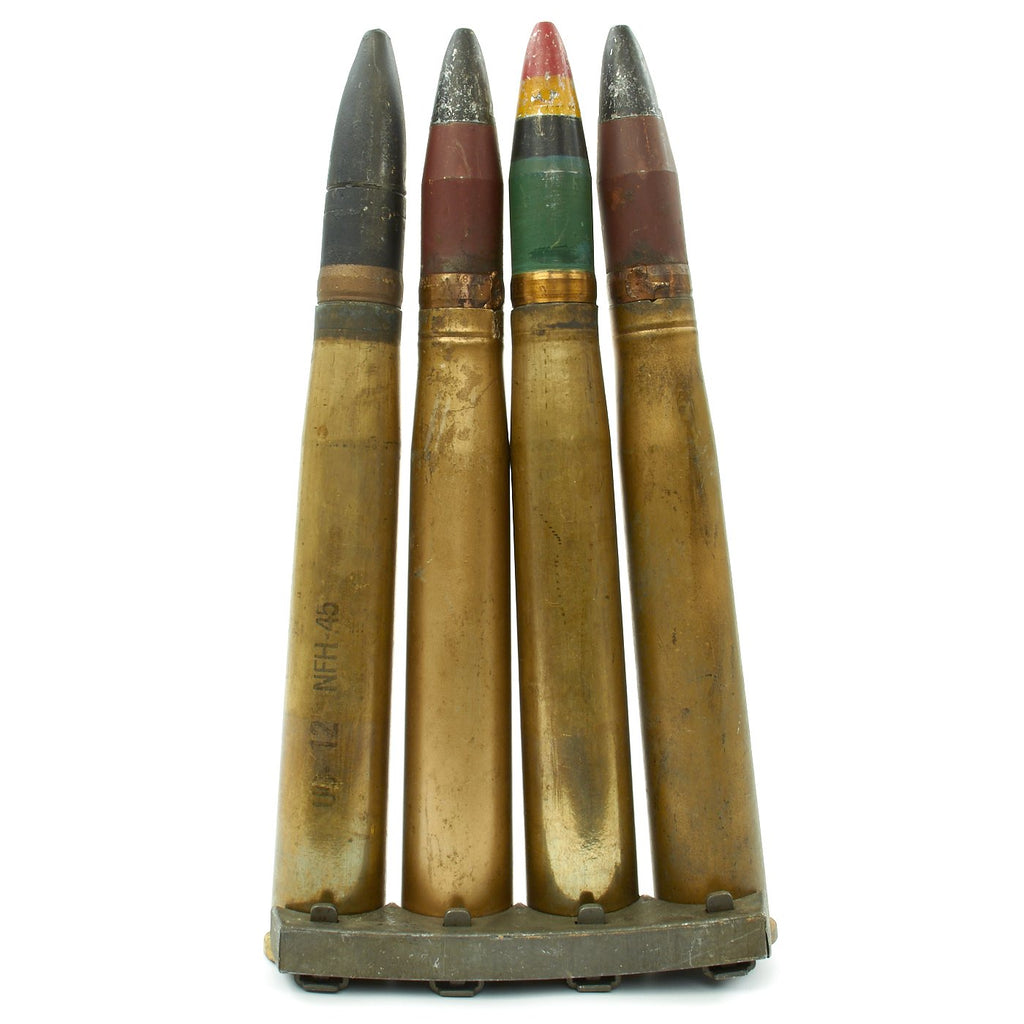 Original U.S. WWII Bofors 40mm Gun Shells with Clip Original Items