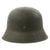 Original German WWII M42 Single Decal Army Heer Helmet with Size 57 Liner and Chinstrap - EF64 Original Items