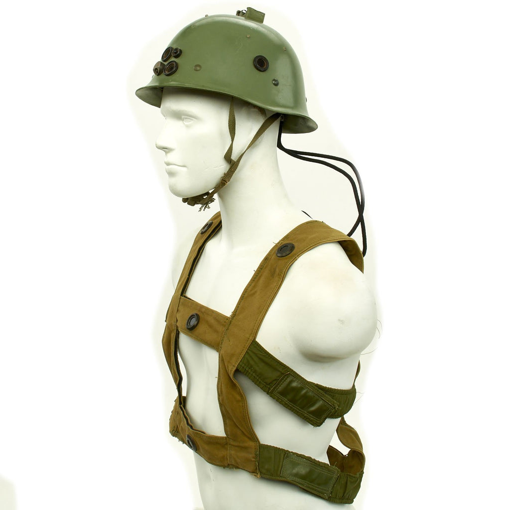 Original Cold War Chinese People's Liberation Army PLA Multiple Integrated Laser Engagement System MILES Type Helmet with Vest Original Items