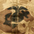 Original U.S. WWII M1 McCord Fixed Bale Helmet with USMC HBT Camouflage Cover and St. Clair Liner Original Items