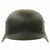 Original German WWII M35 KIA Shot Through Single Decal Luftwaffe Helmet - Marked ET64 Original Items