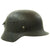 Original German WWII M35 KIA Shot Through Single Decal Luftwaffe Helmet - Marked ET64 Original Items