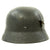 Original German WWII M35 KIA Shot Through Single Decal Luftwaffe Helmet - Marked ET64 Original Items