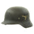 Original German WWII M35 KIA Shot Through Single Decal Luftwaffe Helmet - Marked ET64 Original Items