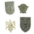 Original German WWII Tinnie Award Pin Collection - Set of 10 Original Items