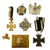 Original German WWI - WWII Belt Buckle, Award & Insignia Grouping - 7 Items Original Items