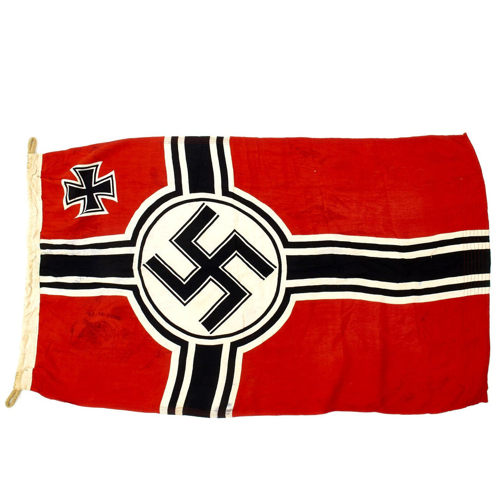 Original German WWII Battle Flag by Wlissingen Helmond of Holland - 80cm x 135cm Reichskriegsflagge Original Items