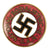 Original German WWII NSDAP Party Enamel Membership Badge Pin - RZM Marked Original Items