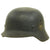 Original German WWII Named M40 Single Decal Army Heer Helmet with 56cm Liner - ET64 Original Items