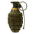 Original U.S. WWII MkII De-Militarized Inert Pineapple Hand Grenade with Cardboard Canister Original Items