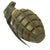 Original U.S. WWII MkII De-Militarized Inert Pineapple Hand Grenade with Cardboard Canister Original Items