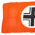Original German WWII Balkan Cross Tank Panzer Identification Flag - 78" x 38" Original Items