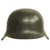 Original German WWII M42 Service Worn Single Decal Army Heer Helmet Shell - EF64 Original Items