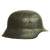 Original German WWII M42 Service Worn Single Decal Army Heer Helmet Shell - EF64 Original Items