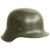 Original German WWII M42 Service Worn Single Decal Army Heer Helmet Shell - EF64 Original Items
