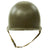 Original U.S. WWII Red Ball Express M1 McCord Fixed Bale Front Seam Helmet with Hawley Paper Liner Original Items