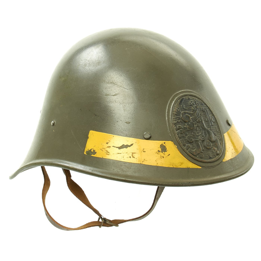 Original Dutch WWII Model 1934 Army Anti-Aicraft Helmet with Helmet Plate New Made Items