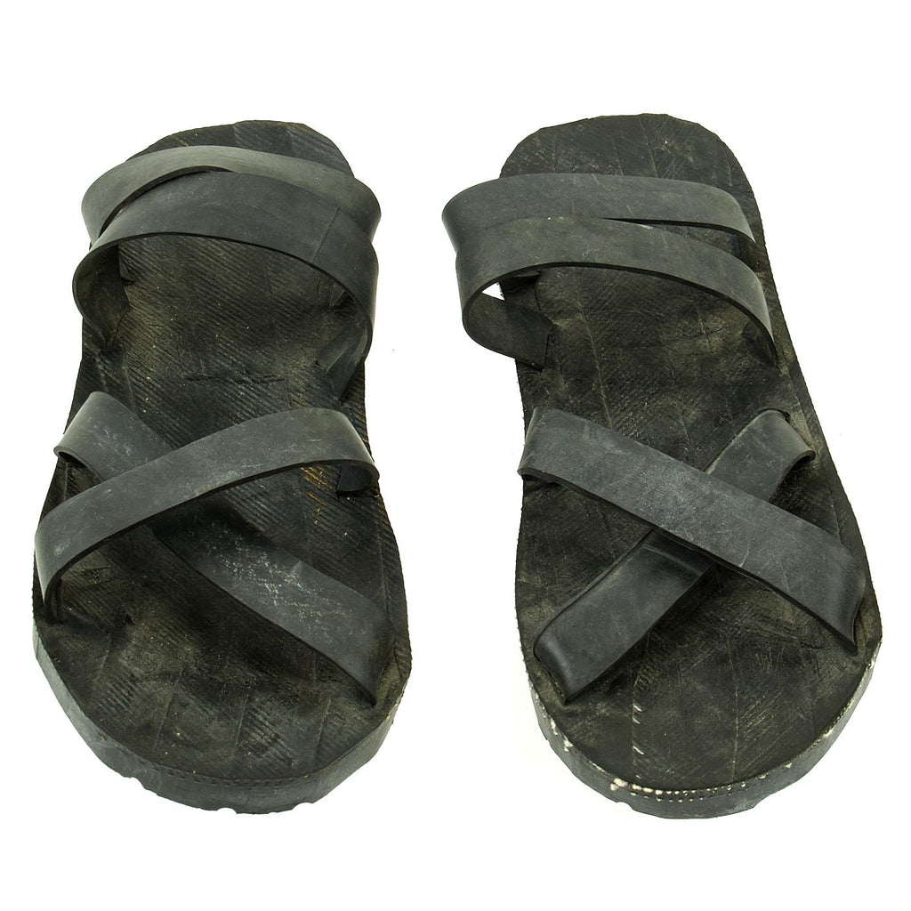 Original Vietnam War Viet Cong Ho Chi Minh Rubber Tire Sandals Original Items