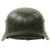 Original German WWII M40 Single Decal Luftwaffe Helmet with Size 58 Liner - Q66 Original Items