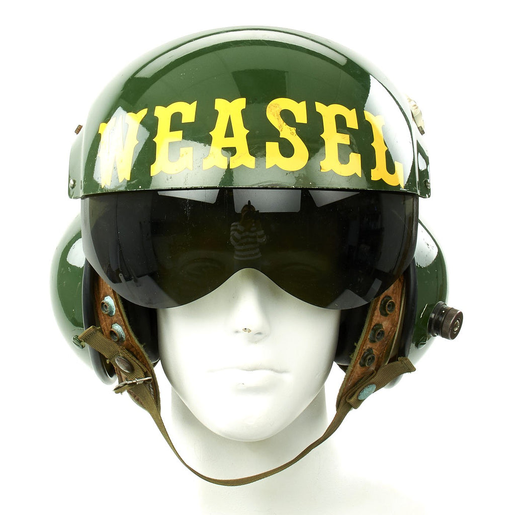 Original U.S. Vietnam War Weasel Gentex SPH-4 with Ramshorn Dual Visor Helicopter Helmet Original Items