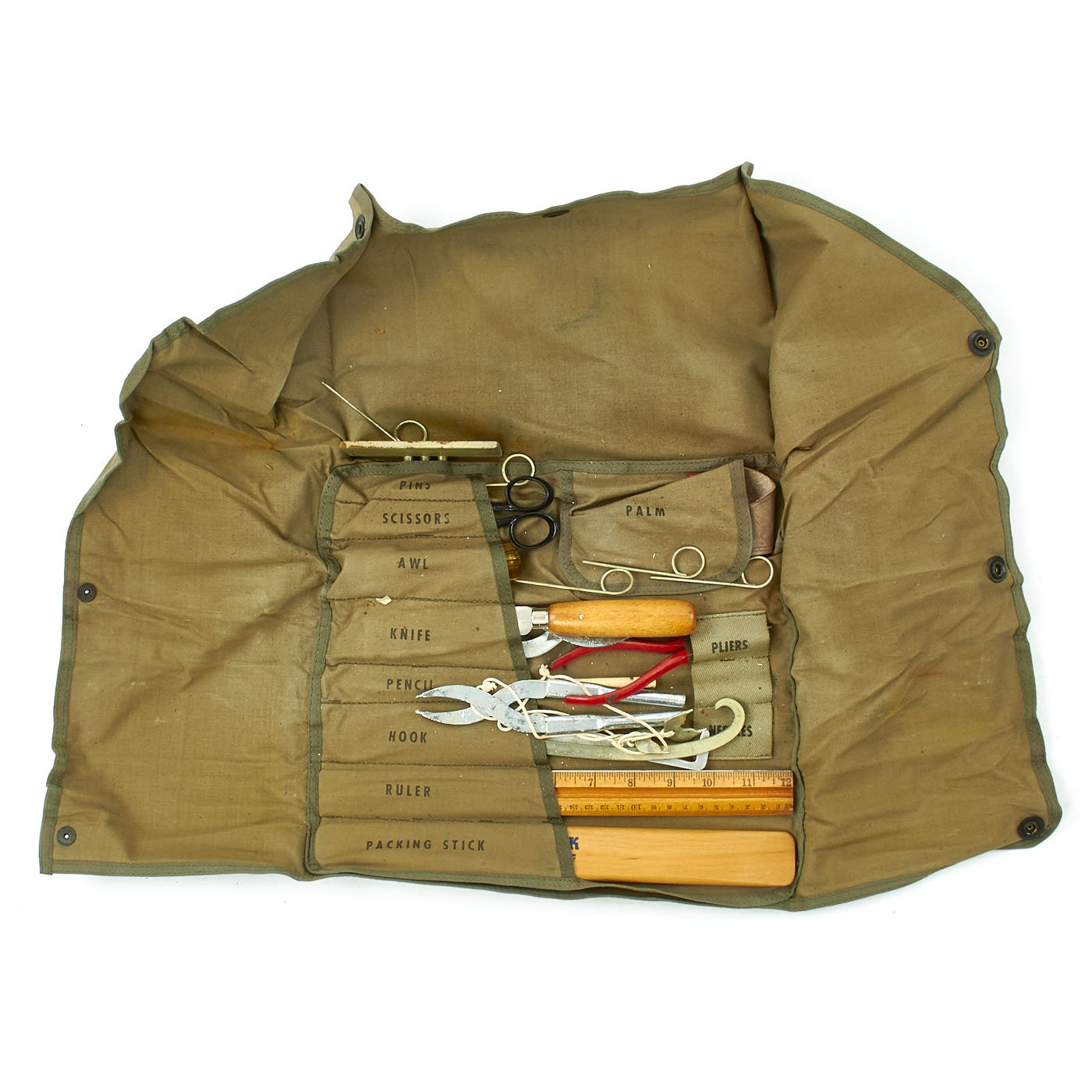 Original U.S. WWII Parachute Rigger Kit with Acessories and Tools ...