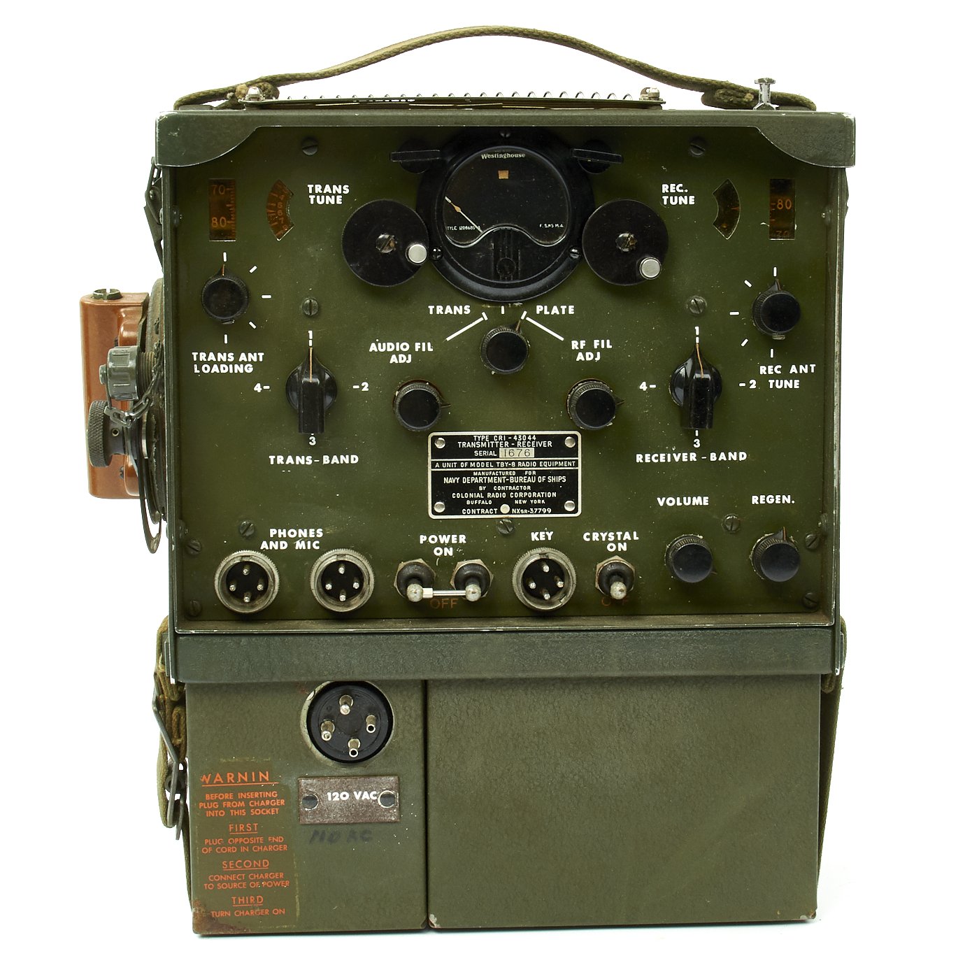 Code Talker Machine Original U.S. WWII Navy USMC Navajo Code Talker TBY-4 Radio - CRI-4304 ...