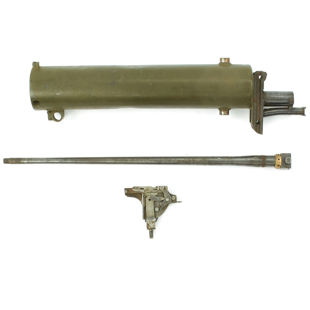 Original German WWI Maxim MG 08 Spare Parts Grouping - Water Jacket with Barrel and Lock Original Items