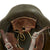 Original German WWI M16 Russian Capture Helmet with Red Star and Camouflage Paint  - Featured in Book Original Items