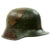 Original German WWI M16 M17 Stahlhelm Helmet with Original Camouflage Paint and Liner Original Items