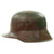 Original German WWI M16 M17 Stahlhelm Helmet with Original Camouflage Paint and Liner Original Items