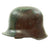Original German WWI M16 M17 Stahlhelm Helmet with Original Camouflage Paint and Liner Original Items