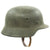 Original German WWII Named Army Heer M40 Single Decal Steel Helmet with Textured Paint and Size 58 Liner - SE66 Original Items